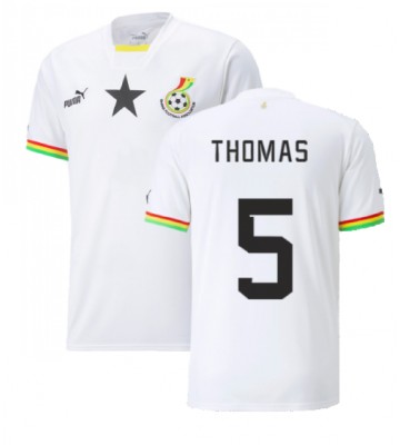 Ghana Thomas Partey #5 Replica Home Stadium Shirt World Cup 2022 Short Sleeve